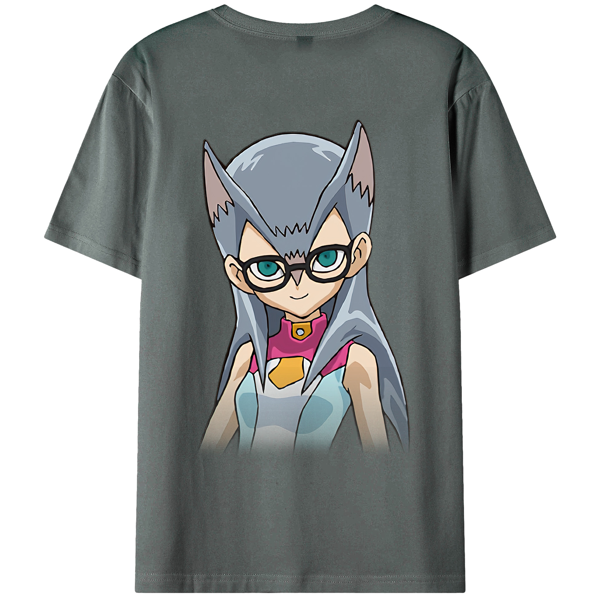 （画像用） 遊☆戯☆王 Yu-Gi-Oh! 綿100％ メンズ半袖Tシャツ（バックプリント） 通気性